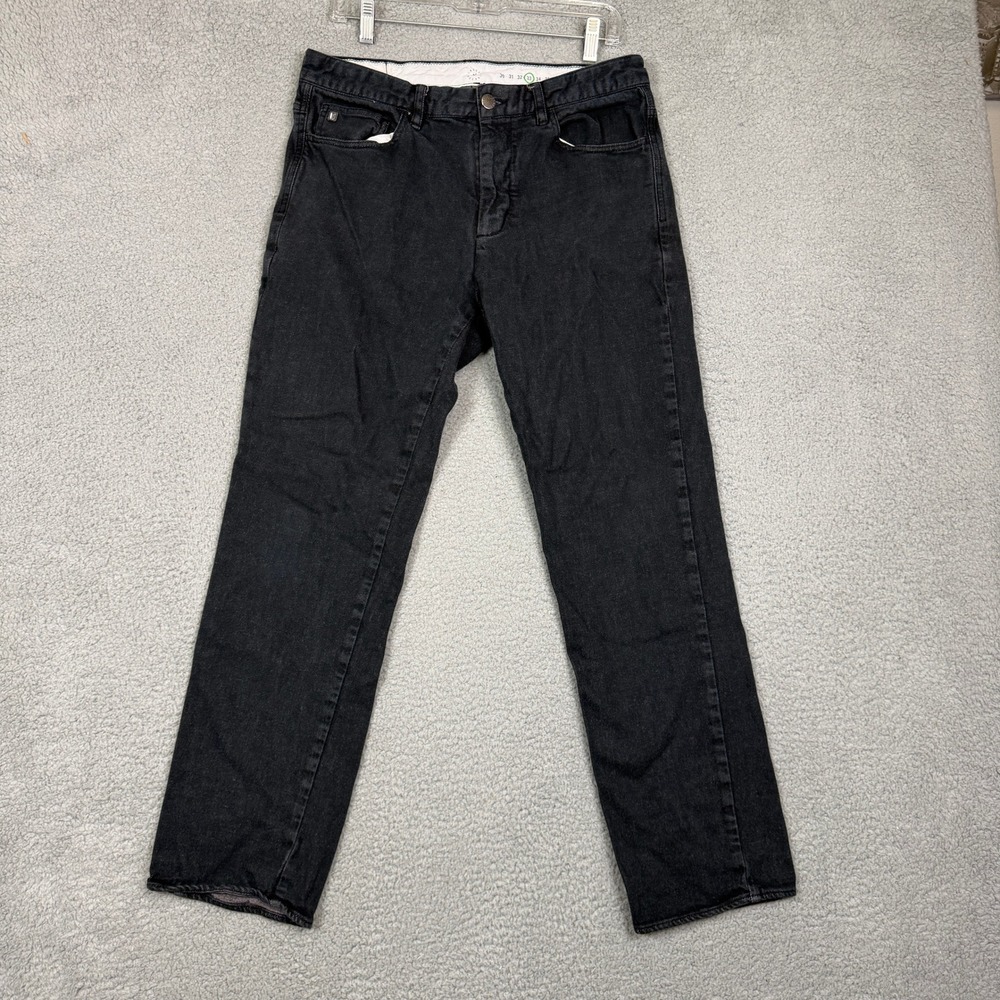 Linksoul Men's Black Stretch Denim Slim Straight Golf Jeans Size 33x33